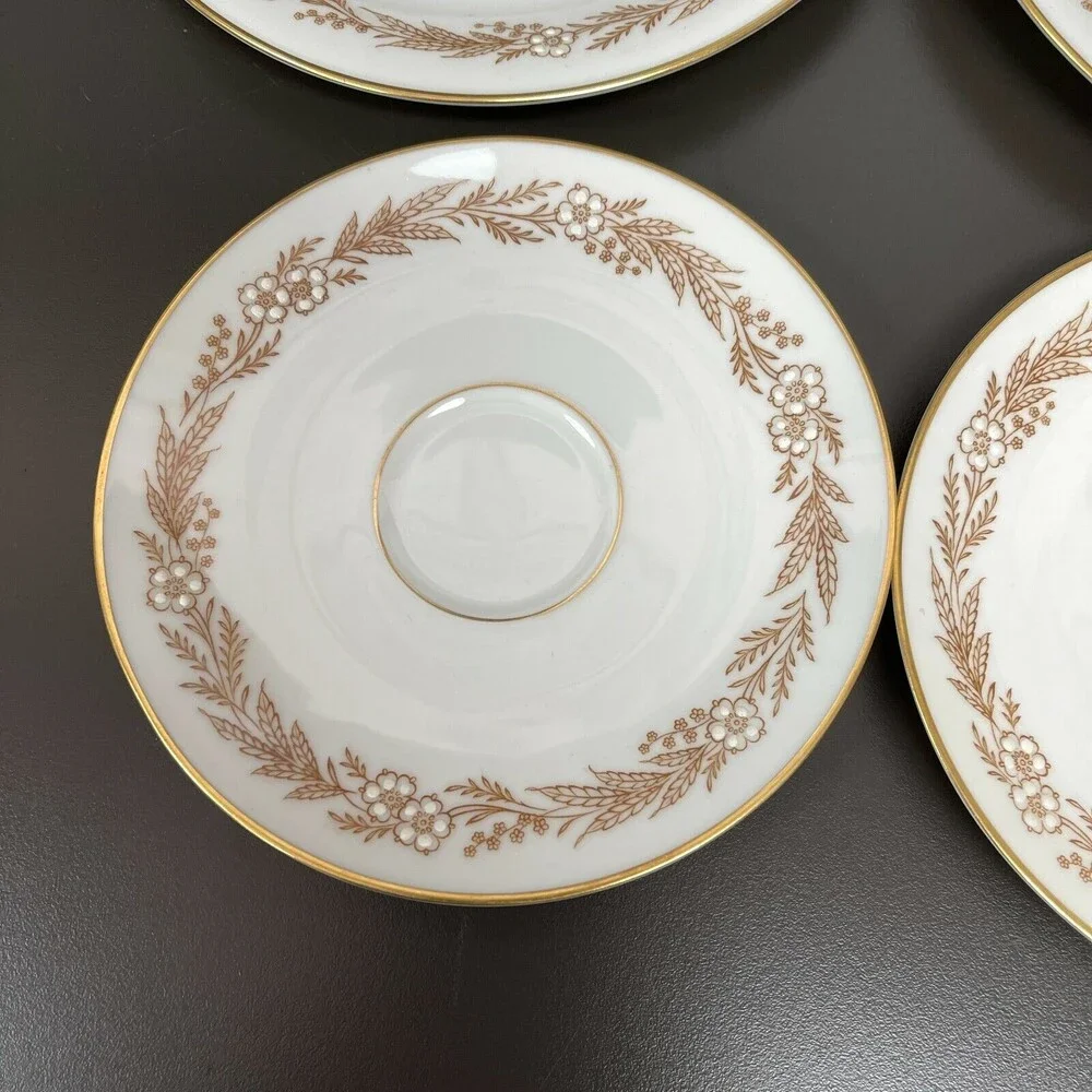 Bavaria Tirschenreuth Belvedere 3167 Pasco Germany Salad Plates Saucers Lot of 4
